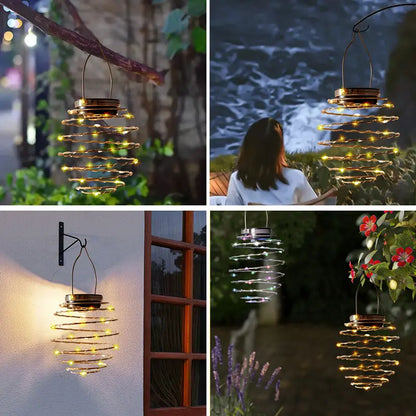 Tropical Solar Pineapple Hanging Lights - 60 Leds High Brightness Solar Lanterns Outdoor Waterproof - 4 Pack Solar Decorative Lights for Magical Oasis Garden, Patio & Party Gathering