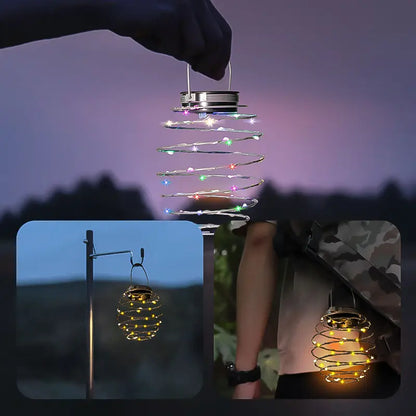 Tropical Solar Pineapple Hanging Lights - 60 Leds High Brightness Solar Lanterns Outdoor Waterproof - 4 Pack Solar Decorative Lights for Magical Oasis Garden, Patio & Party Gathering