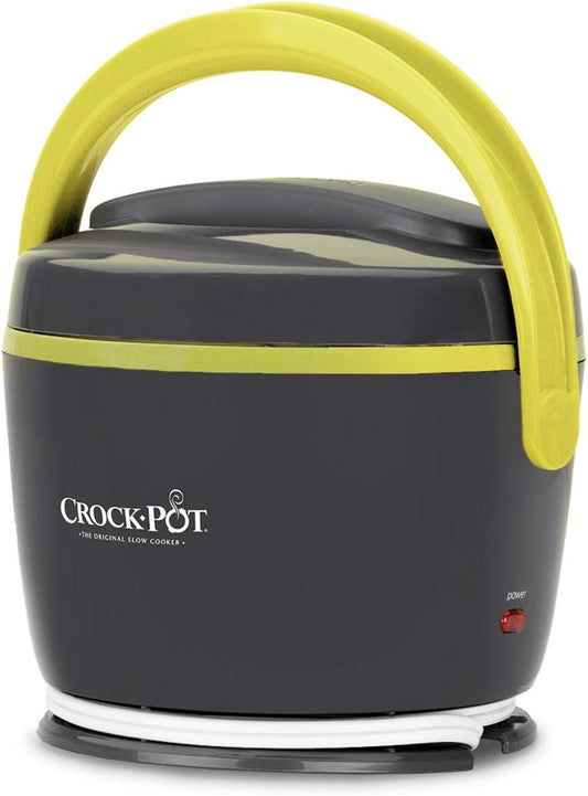 Crock-Pot Electric Lunch Box, Portable Food Warmer for On-The-Go, 20-Ounce, Grey/Lime